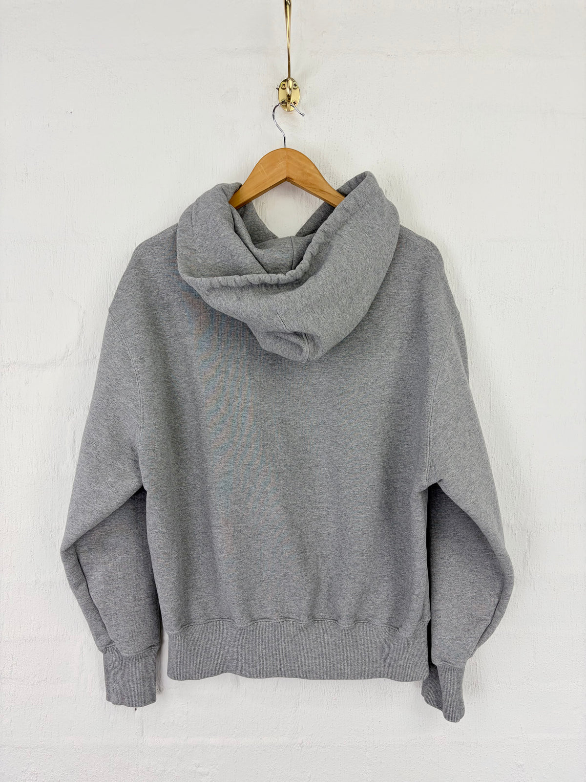 Ami Alexandre Mattiussi Grey Ami de Cœur Embroidered Hoodie - L