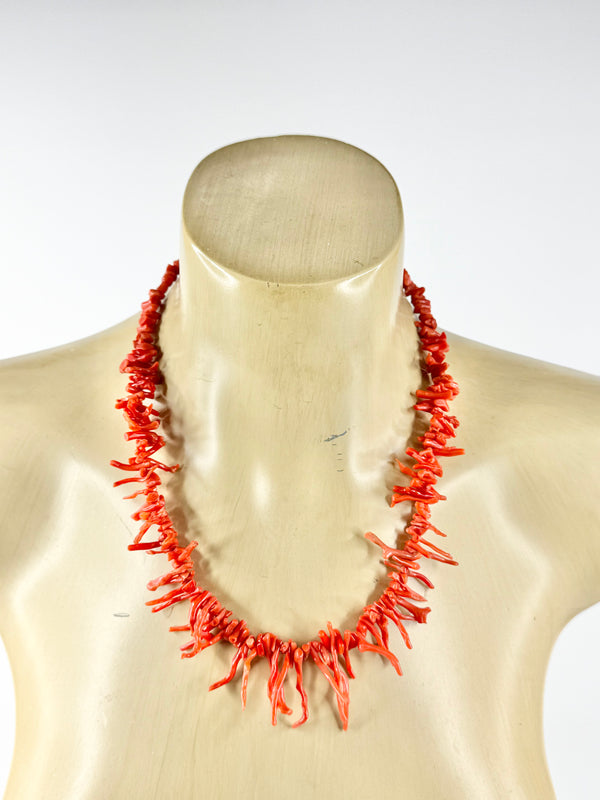 Vintage Ross Scot Ring Boutique Coral Necklace