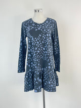 Marimekko Black & Navy Blue 'Lupiini' Dress - AU8