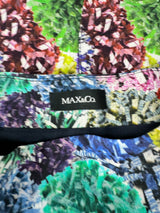 Max & Co Jewel Tone Patterned Pencil Skirt - AU14