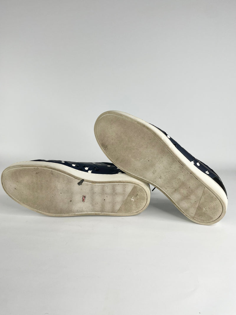 WANT Les Essentiels Double-Dot Lennon Navy Blue Sneakers - EU44