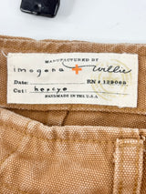 Imogene + Willie Brown Denim Hencye Work Pant - W32