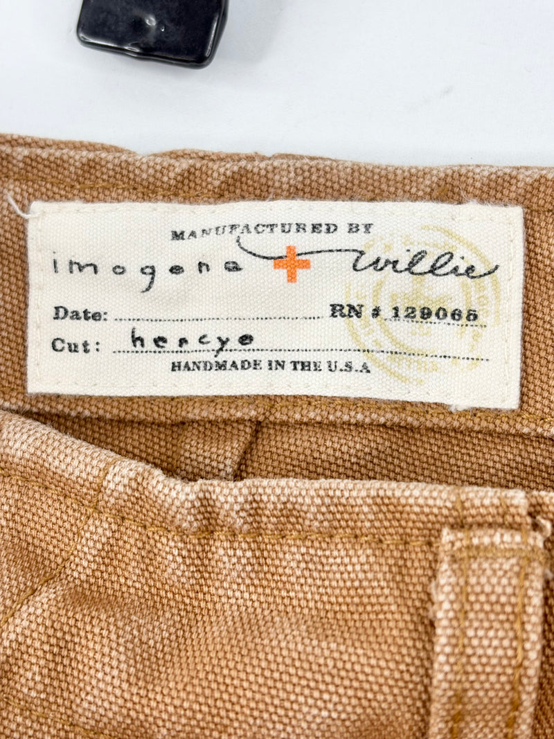 Imogene + Willie Brown Denim Hencye Work Pant - W32