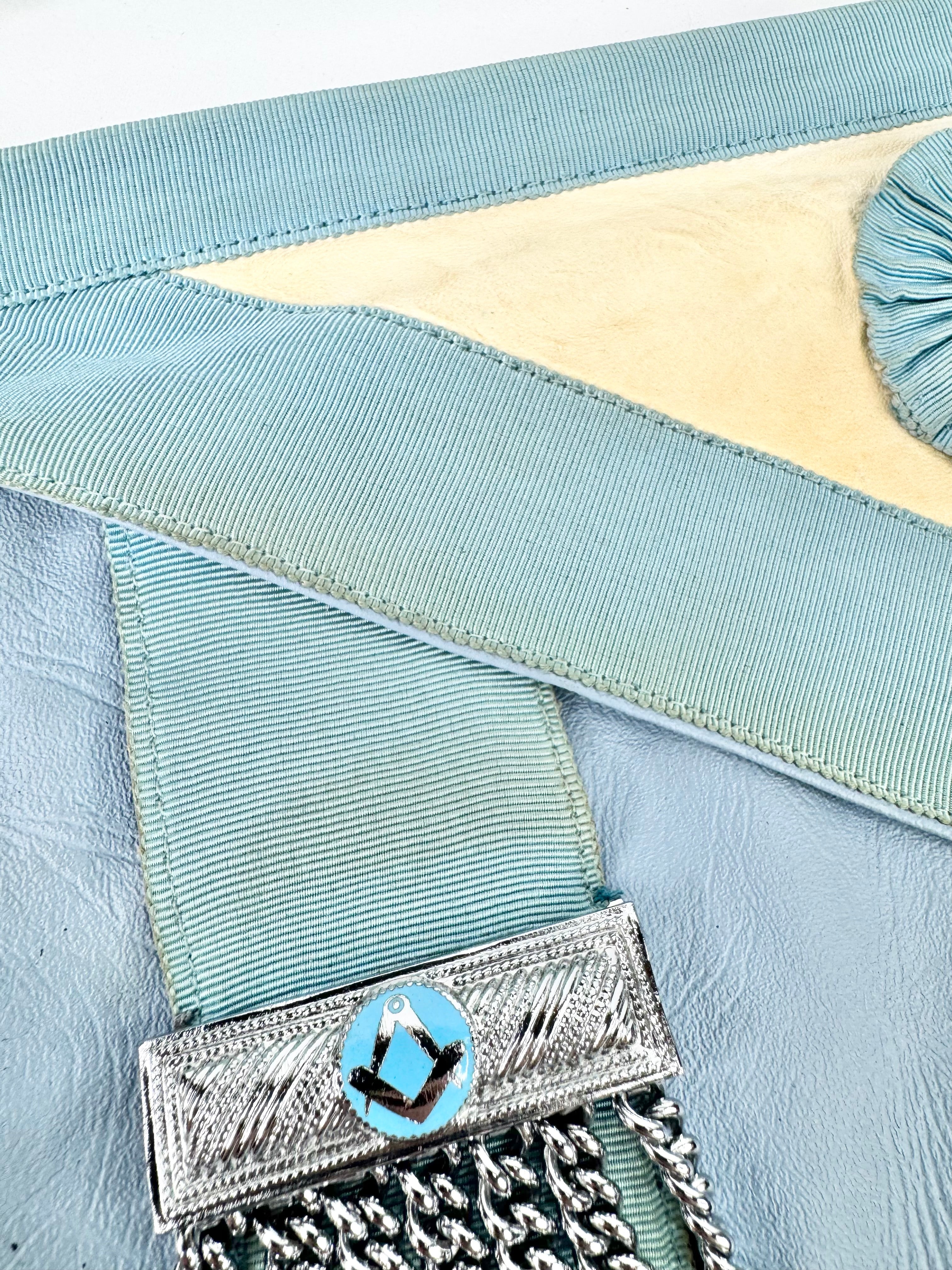 Vintage Freemasons Regalia Glove & Belt Set