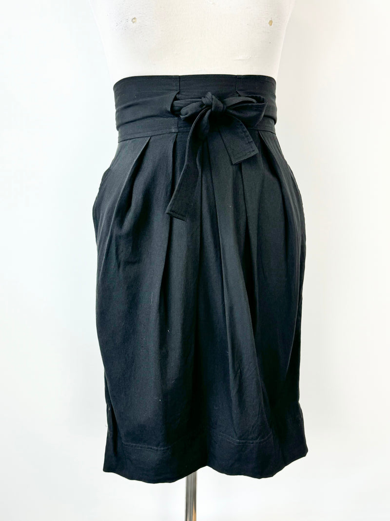 Scanlan Theodore Wool & Viscose Blend Tied Skirt - AU12