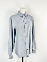 Acne Studios Blue Cotton Slim Fit Shirt - 48