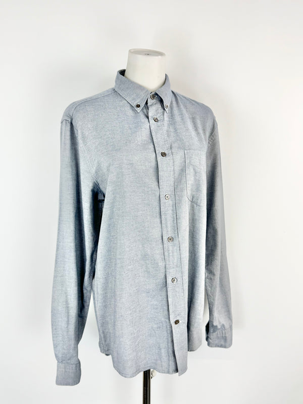 Acne Studios Blue Cotton Slim Fit Shirt - 48