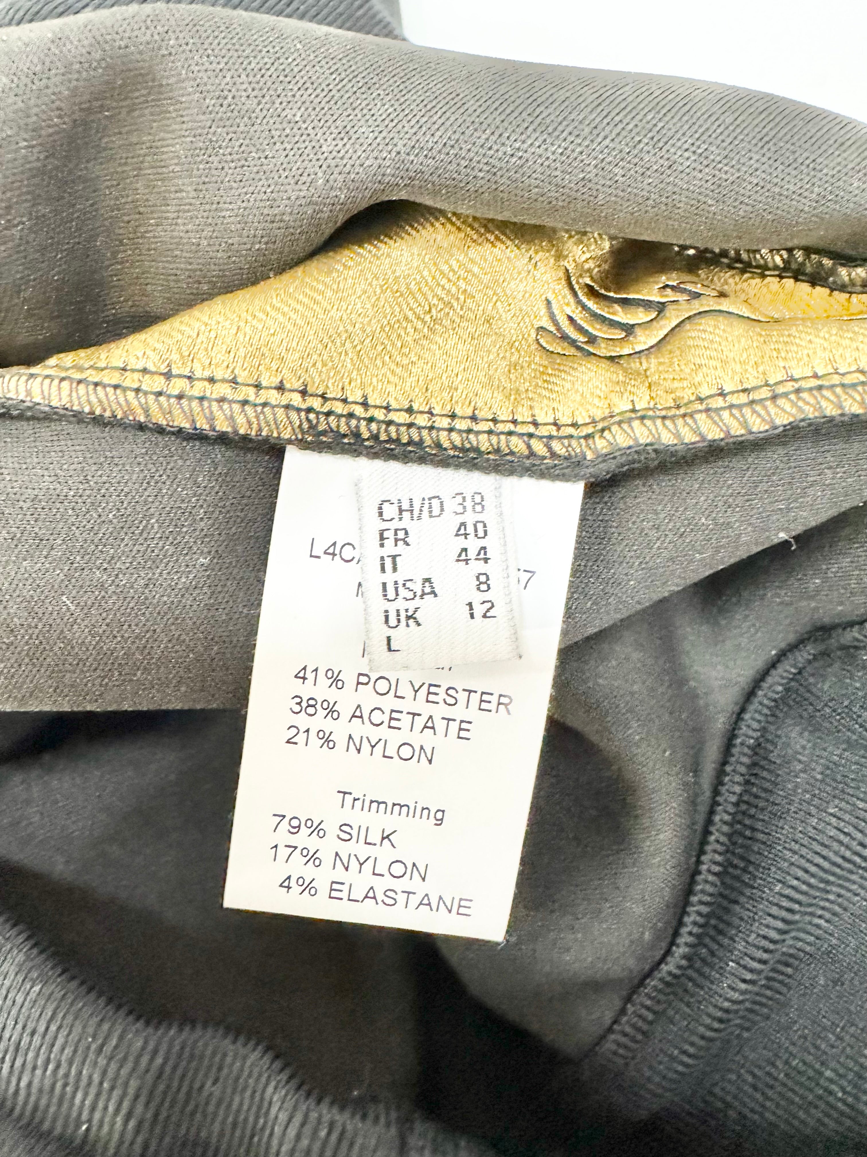 Bally Black Logo Trim Slacks - AU12