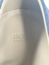 Boss Hugo Boss Dark Blue 'Fisseo' Suede Lace Ups - EU41