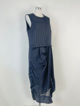 Zimmermann French Navy 'Tarot Stripe' Tunic Dress - AU8