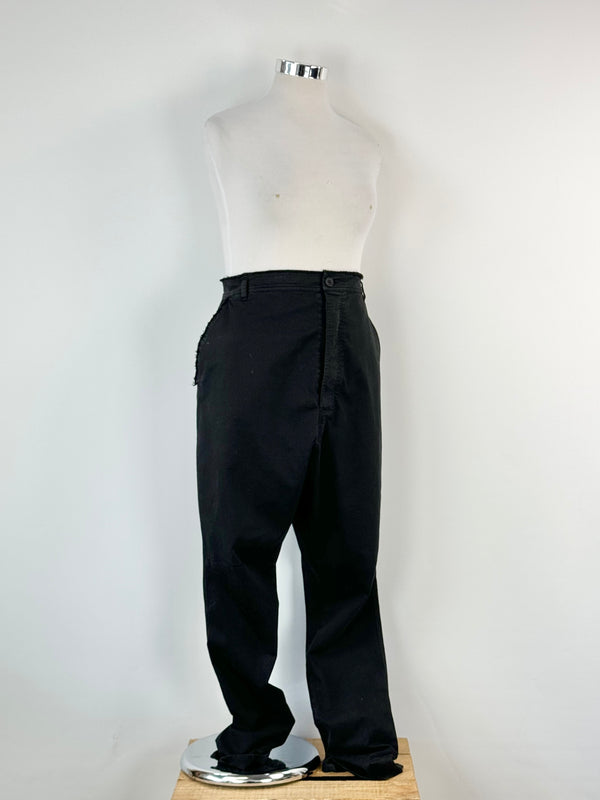 Pal Offner Black Drop Crotch Slacks - AU14/16