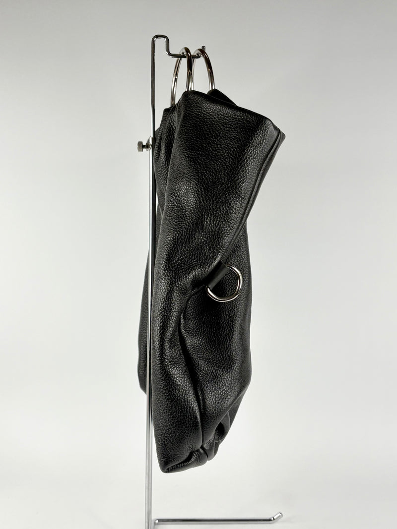 Company of Strangers Black Grained Leather Handbag