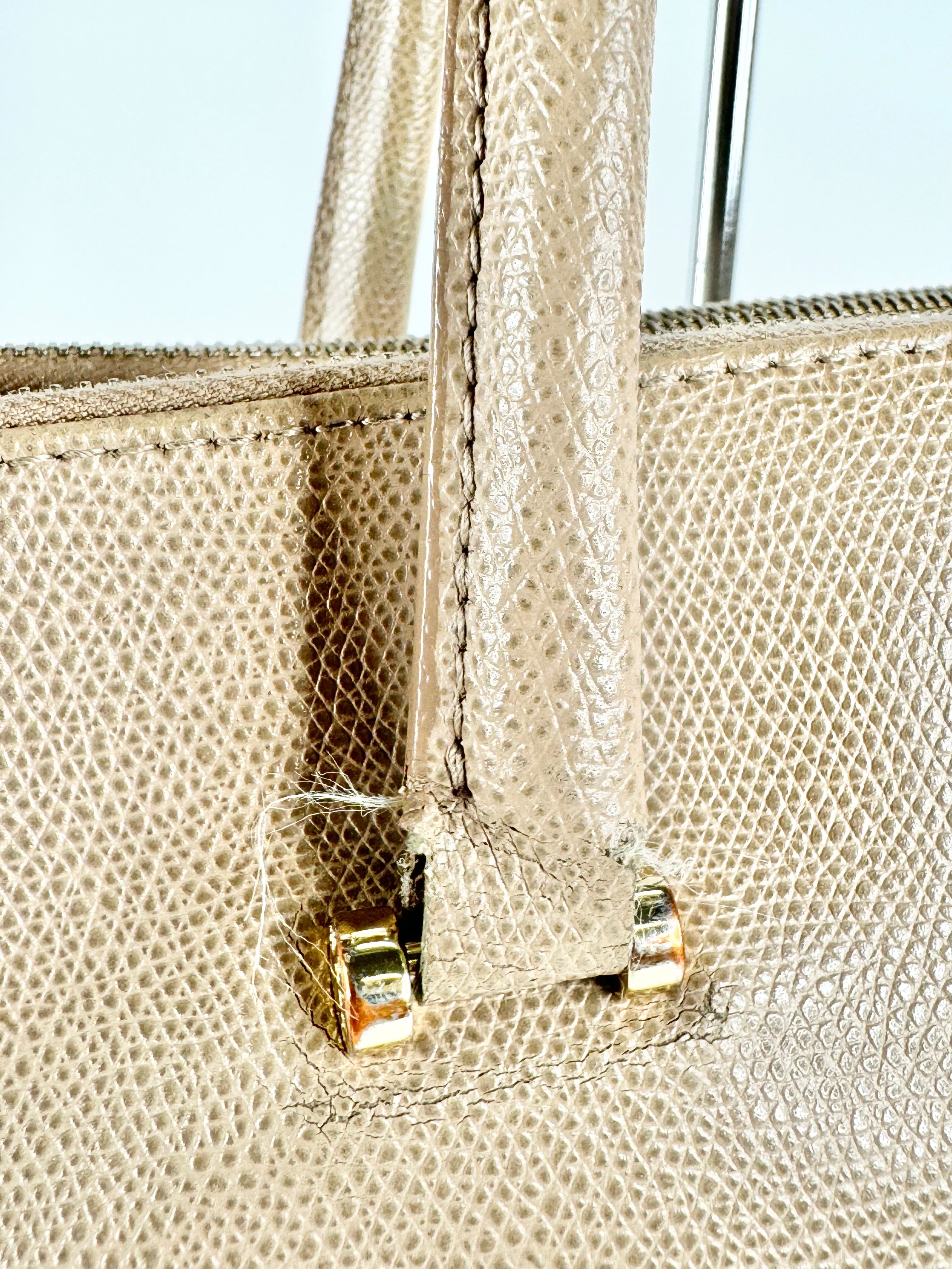 Furla Pebbled Taupe Leather Shoulder Bag