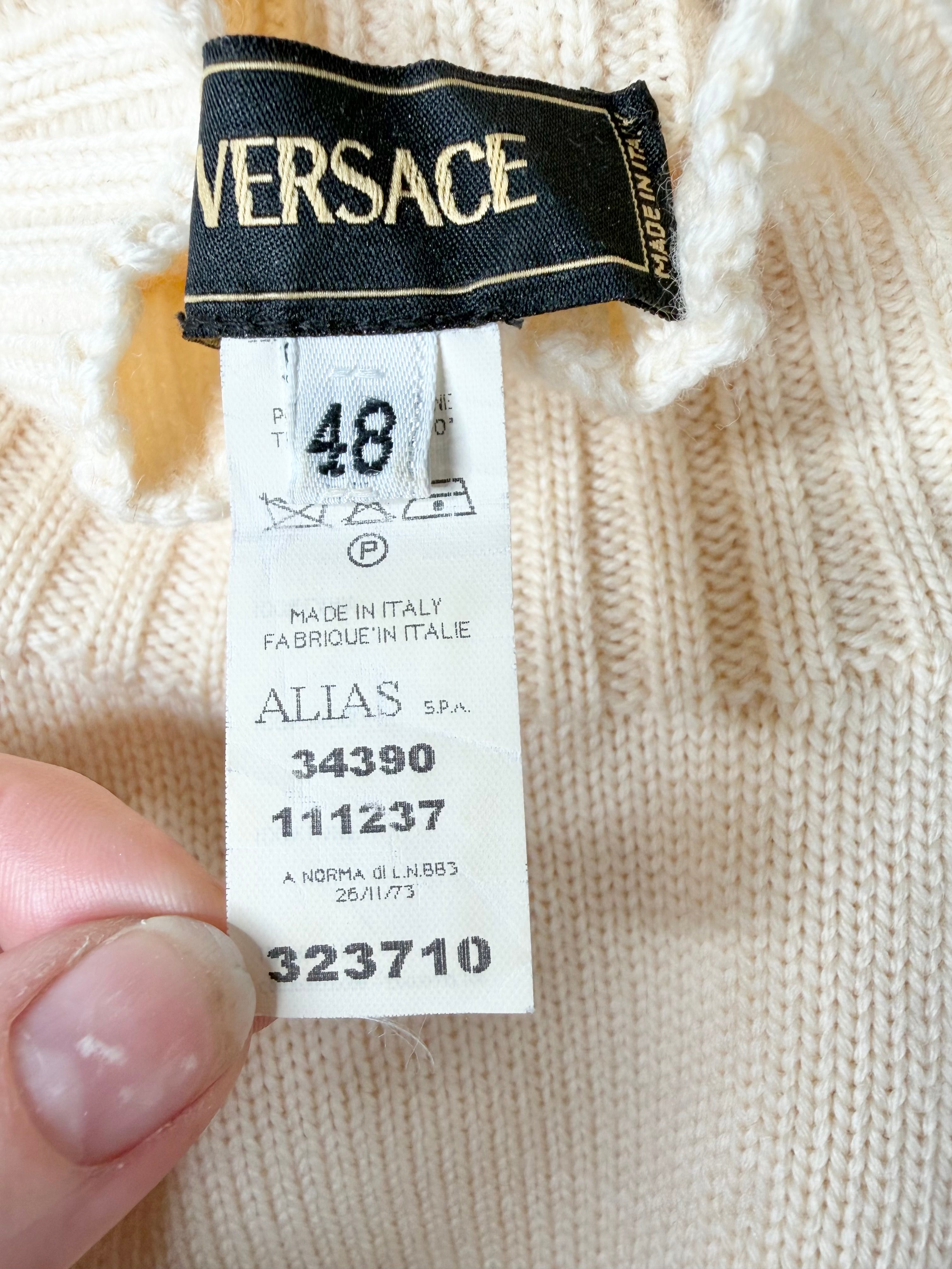 Vintage Versace Cream Knit - AU14