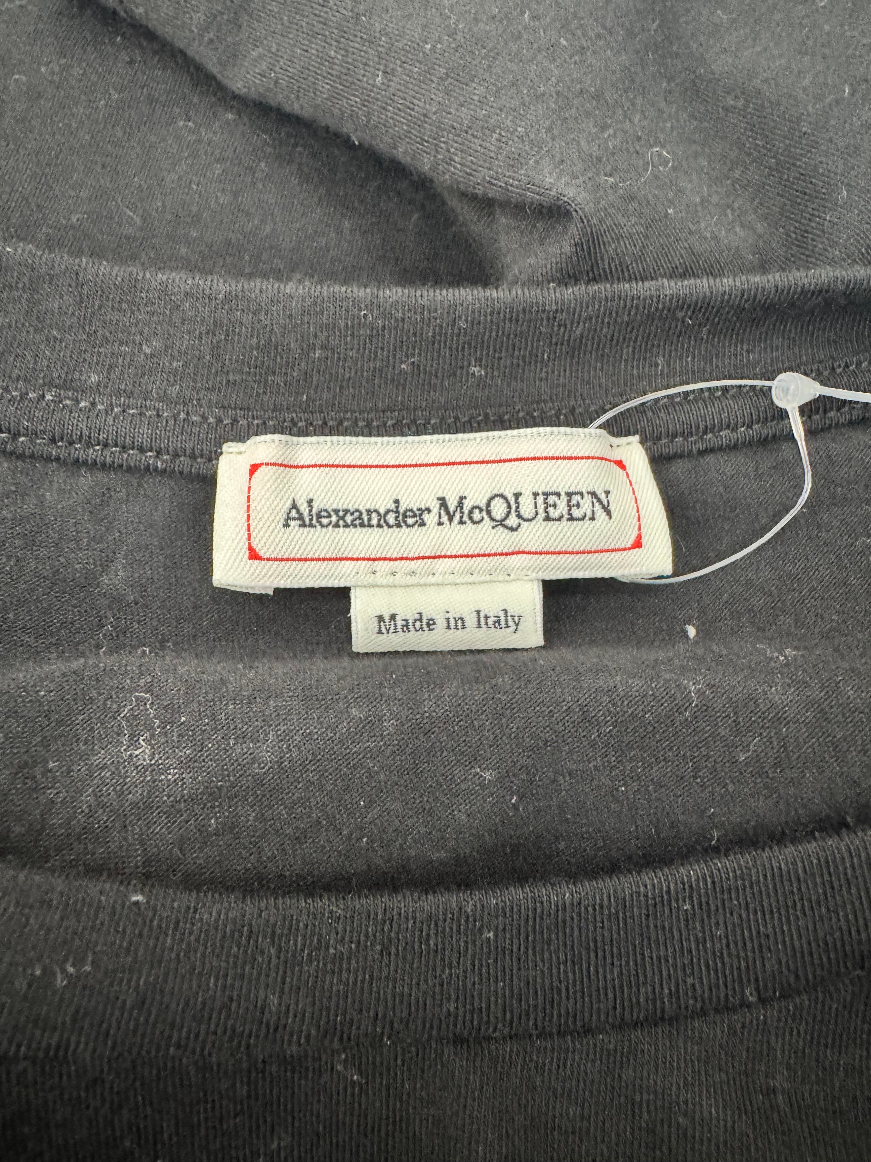 Alexander McQueen Black Puff Sleeve T-Shirt - AU10