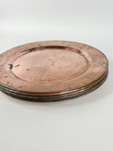 Set of 8 Copper Dinner Plates