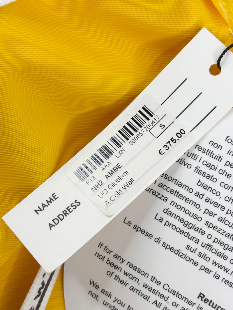 A-Cold Wall ACW Yellow Cropped Cutout Hoodie - AU8/10