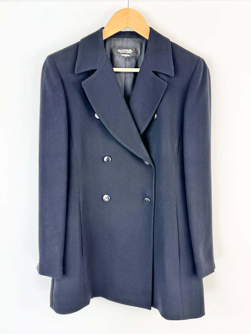 Emanuel Ungaro Midnight Blue Flared Blazer - AU10