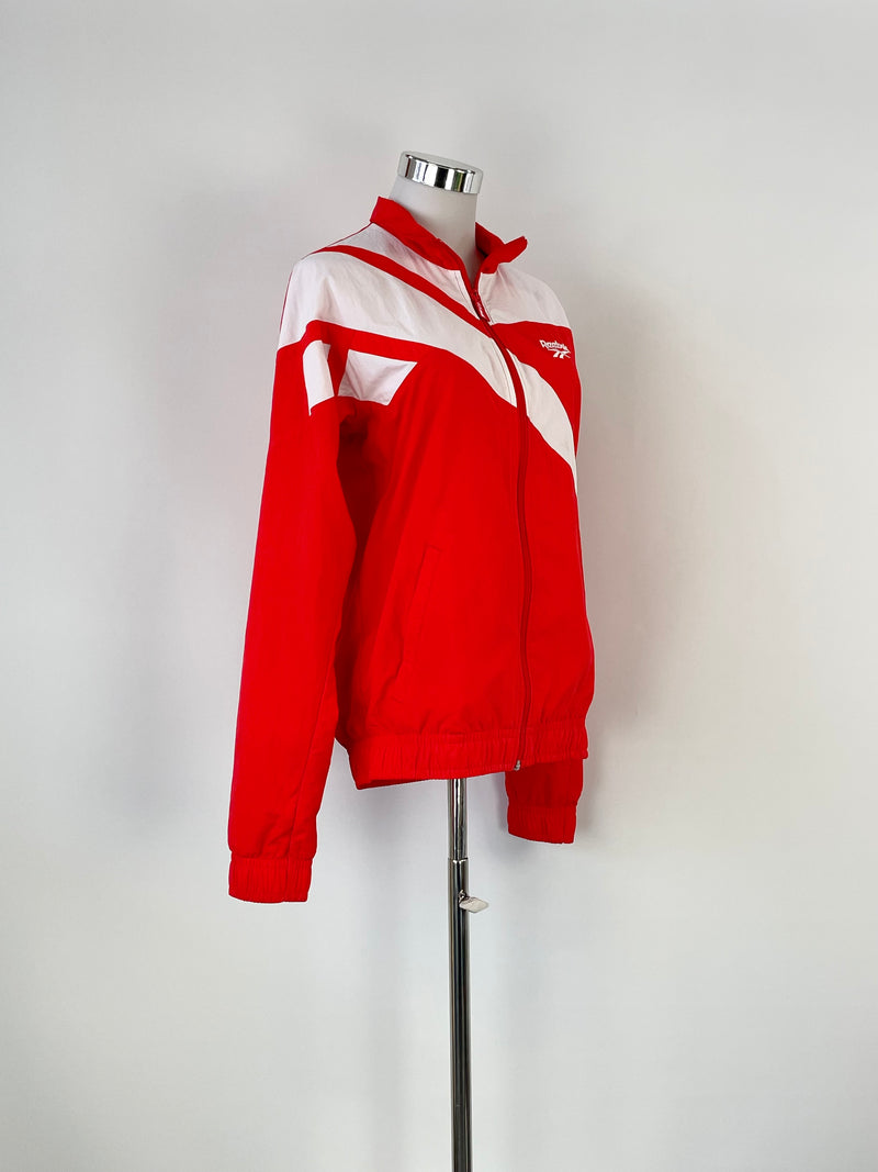 Reebok Red & White Vector Track Top - AU8