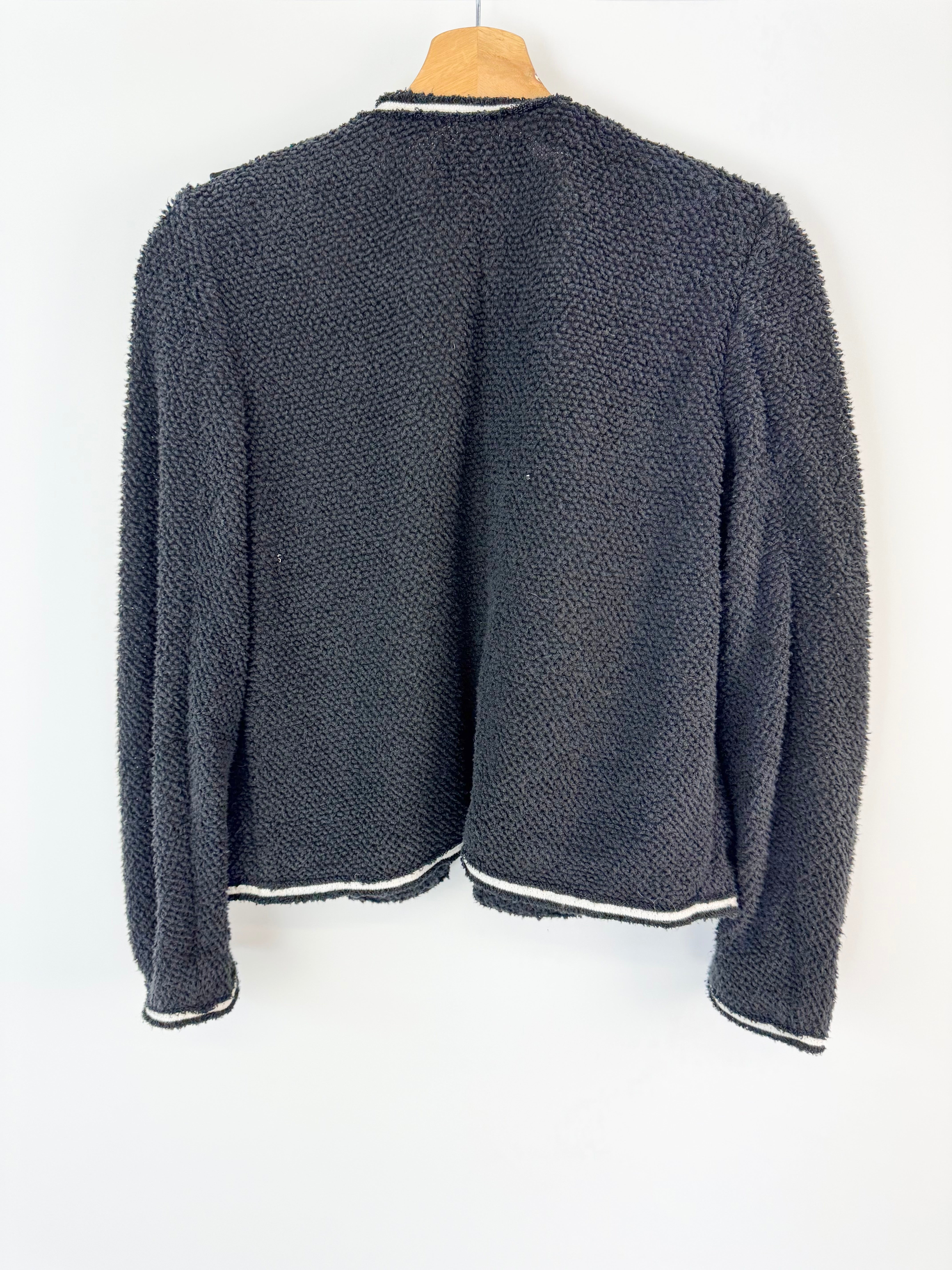 The Kooples Black & White Contrast Cardigan - AU8