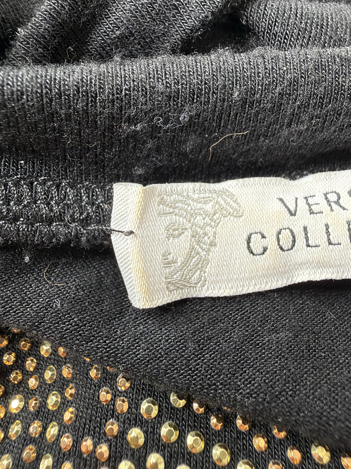 Versace Collection Studded Brocade Pattern Relaxed Fit Shirt - AU12/14