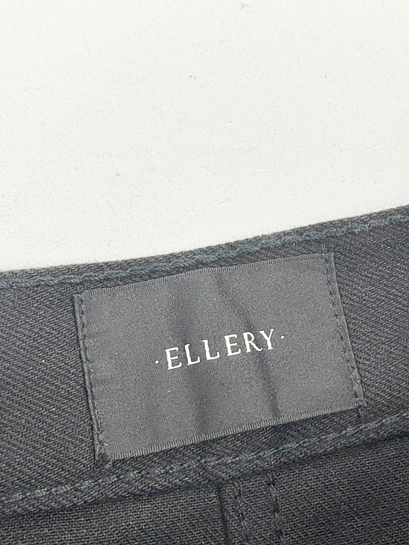 Ellery Black Denim High-Rise Flared Jeans - 28