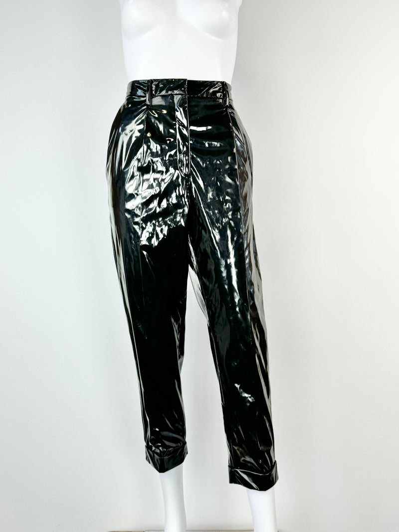 No.21 Black Patent Skinny Pant - AU10