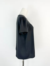 Vintage Anne Valerie Hash Pour Cartier Black Top - AU8