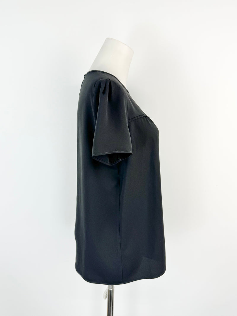 Vintage Anne Valerie Hash Pour Cartier Black Top - AU8