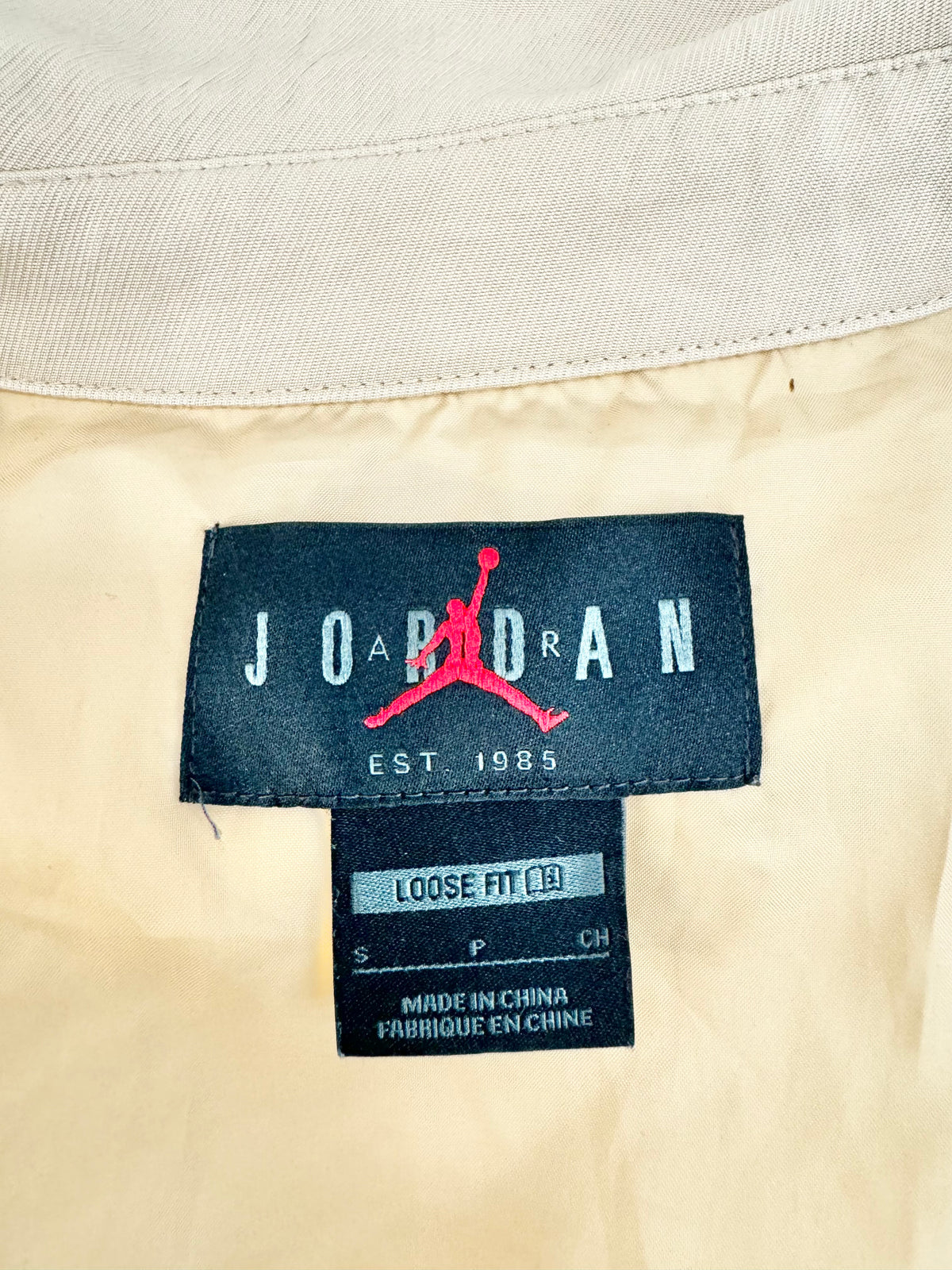 Air Jordan Cream & Beige Jacket - M