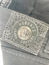 Versace Jeans Couture Vintage Black Straight-Leg Jeans - W40