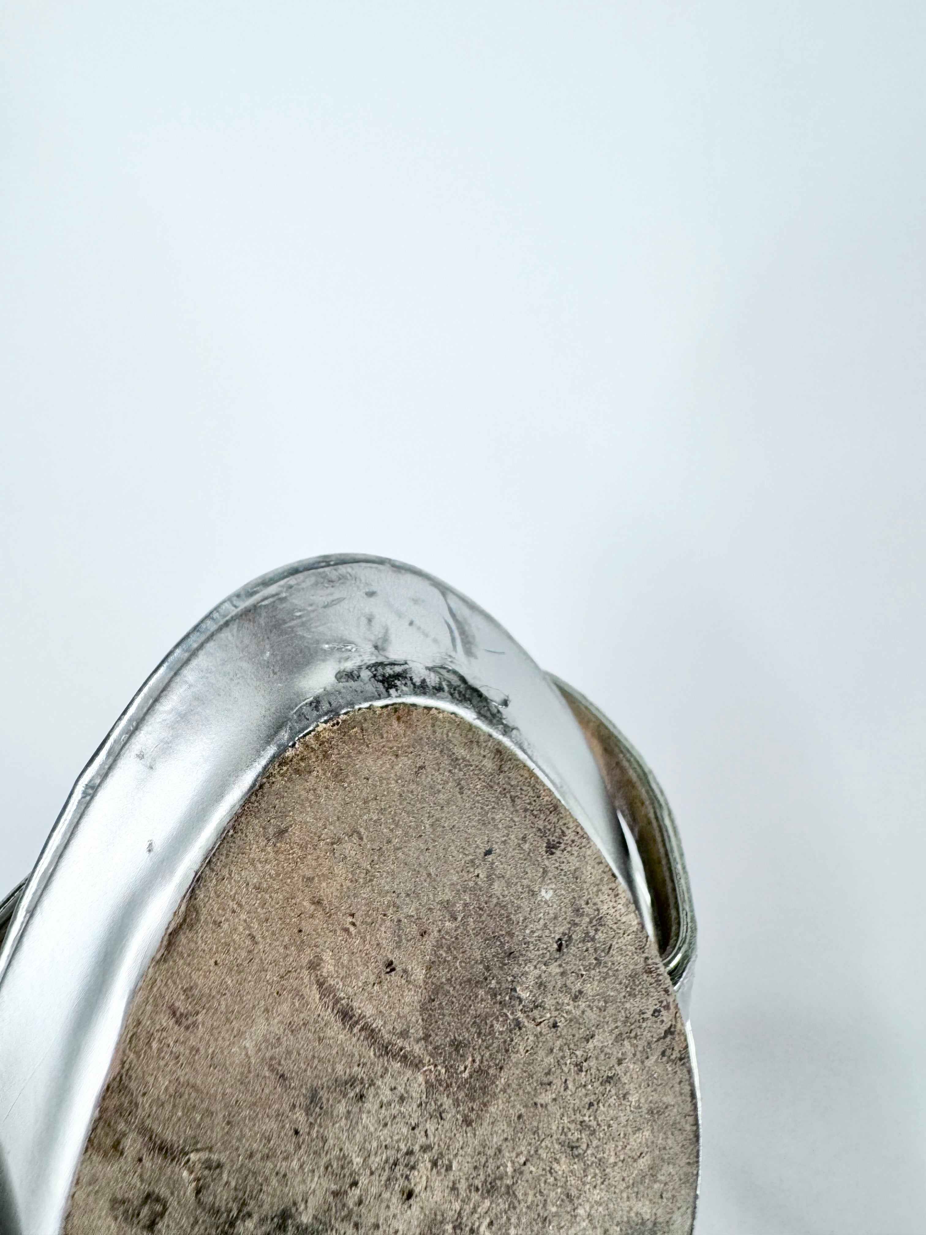 Mischka Badgley Silvery Strappy Stilettos - EU39