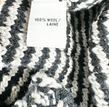 Diane von Furstenberg Relaxed Fit Black & White Knit Jumper - AU10