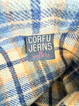 Corfu Jeans Blue & Yellow Wool Zipper Shirt - AU10/12