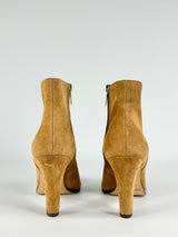 Jimmy Choo Camel Suede Ankle Boots - EU37.5