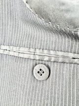 Giorgio Armani Blue Pinstriped Suit - 46 & 30