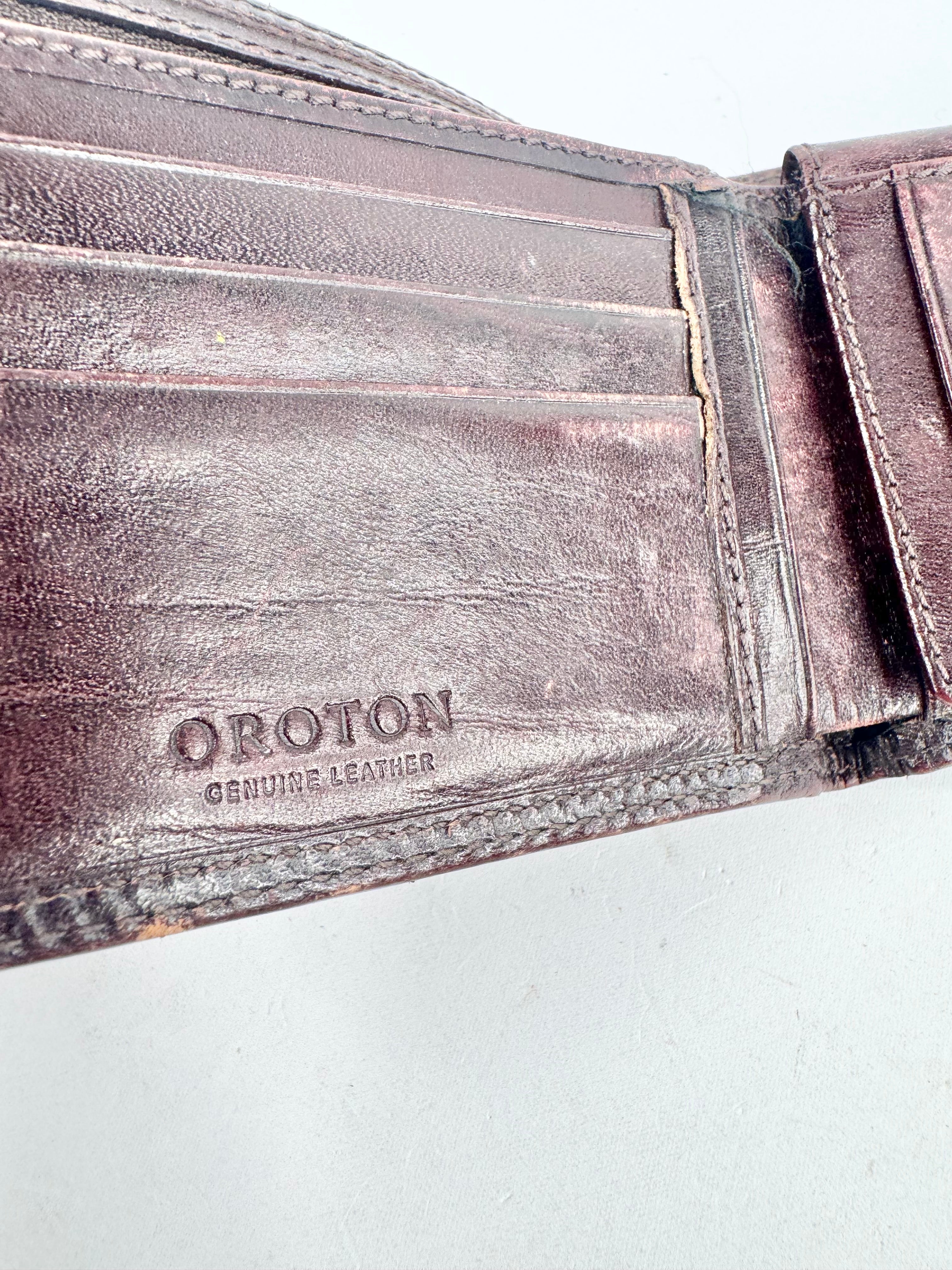 Vintage Oroton Brown Leather Wallet