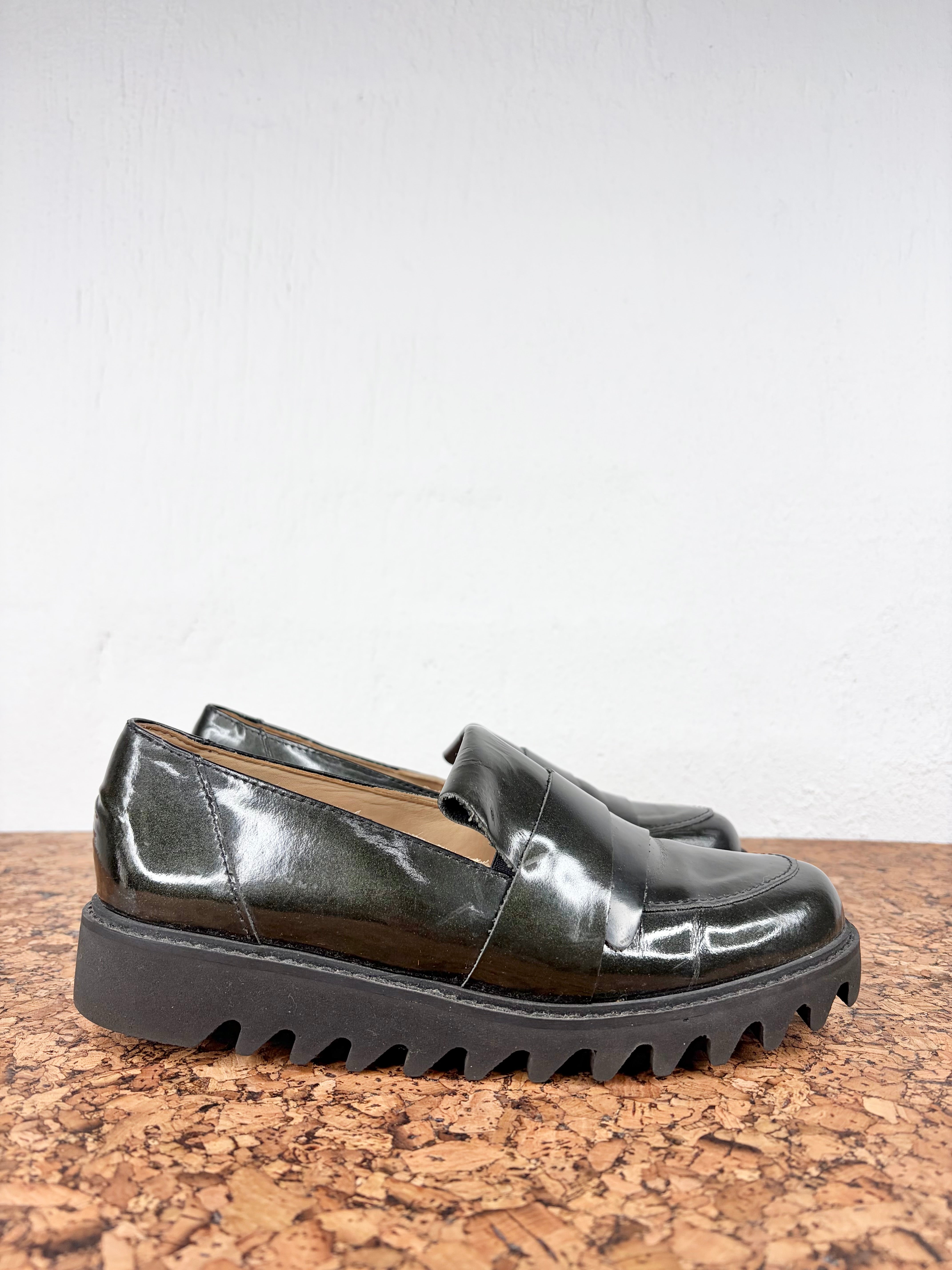 P.S.S Post Sole Studio Deep Green Loafer - EU37