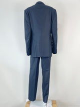 Ermenegildo Zegna Trofeo Navy Blue Check Wool 2pc Suit - 50R