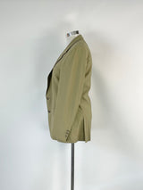 Valentino Uomo Olive Wool Blazer - 48R