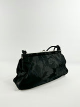Vintage 1997 Dolce & Gabbana Black Brocade Handbag