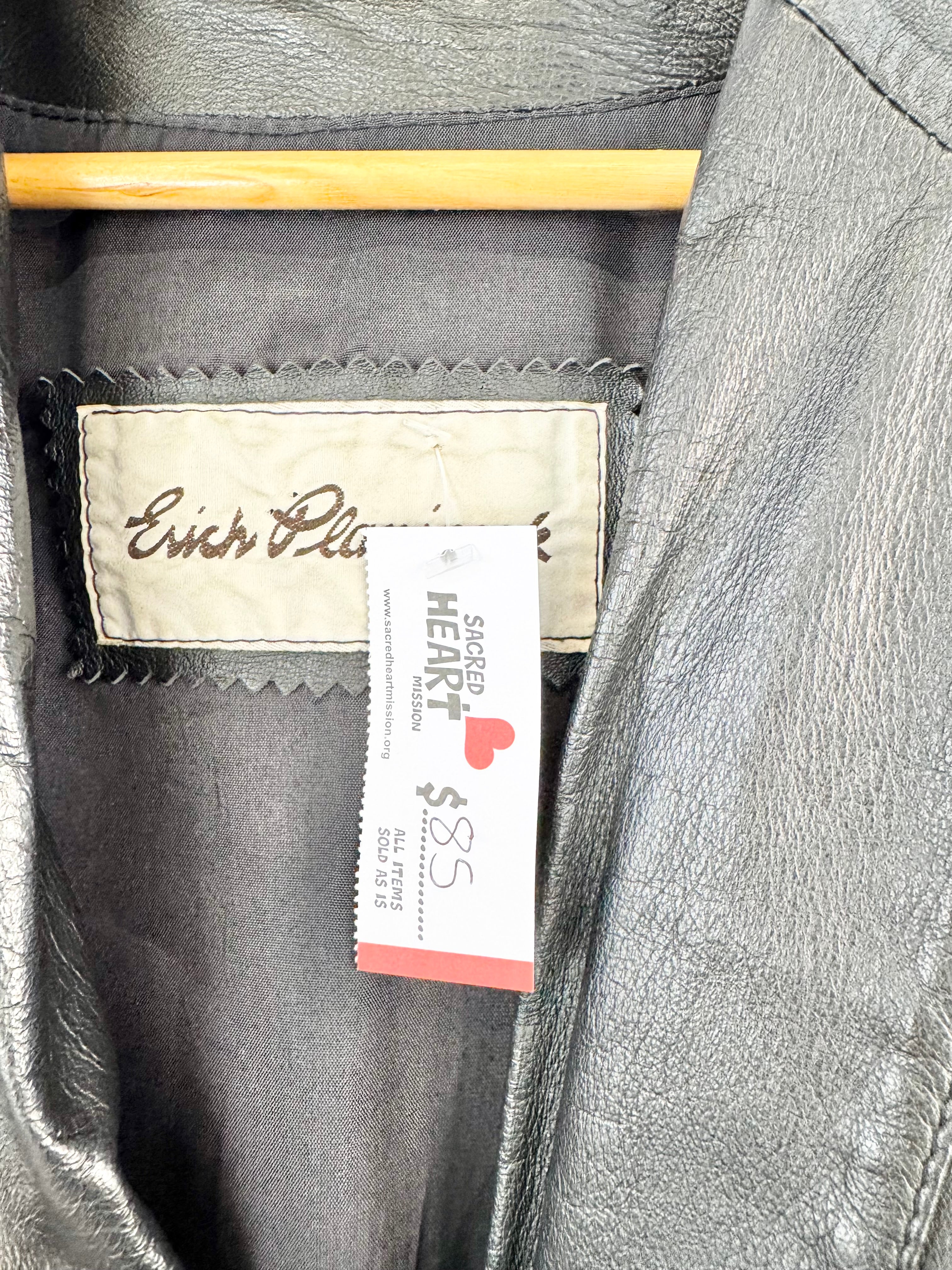 Vintage 80s Black Leather Jacket - M