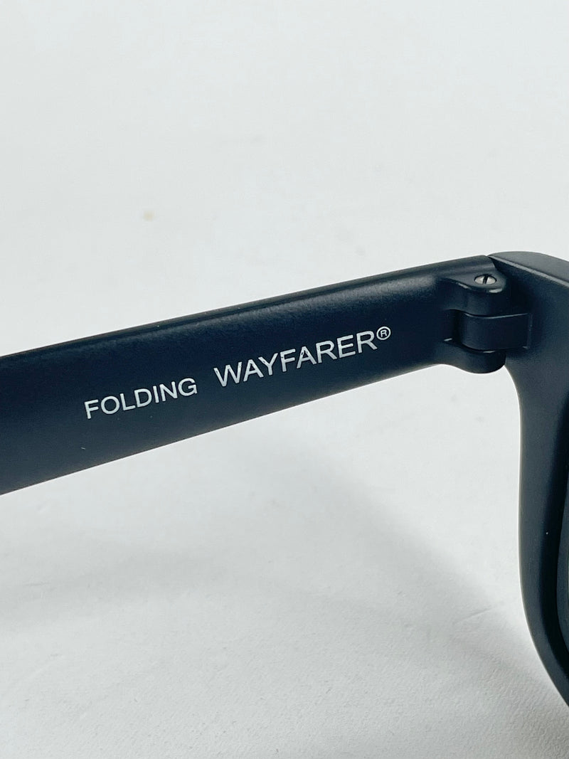 Ray Ban Matte Black Folding Wayfarer Sunglasses