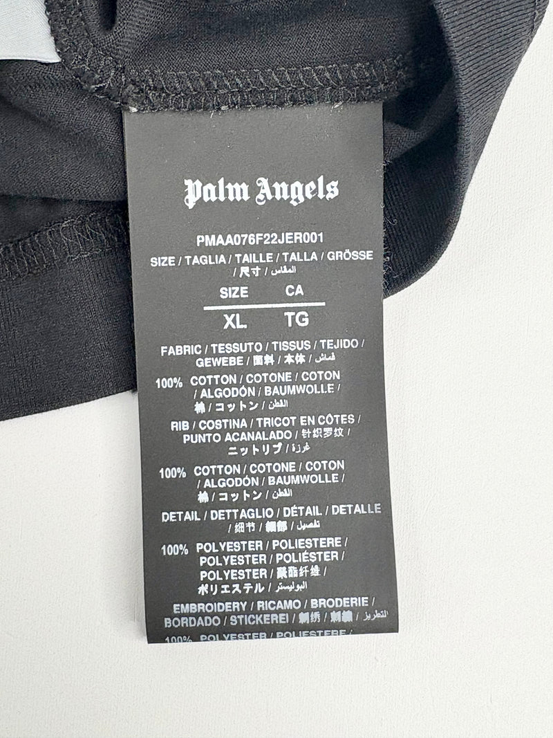 Palm Angels Fitted Black 'Life is Palm' T-Shirt - XL