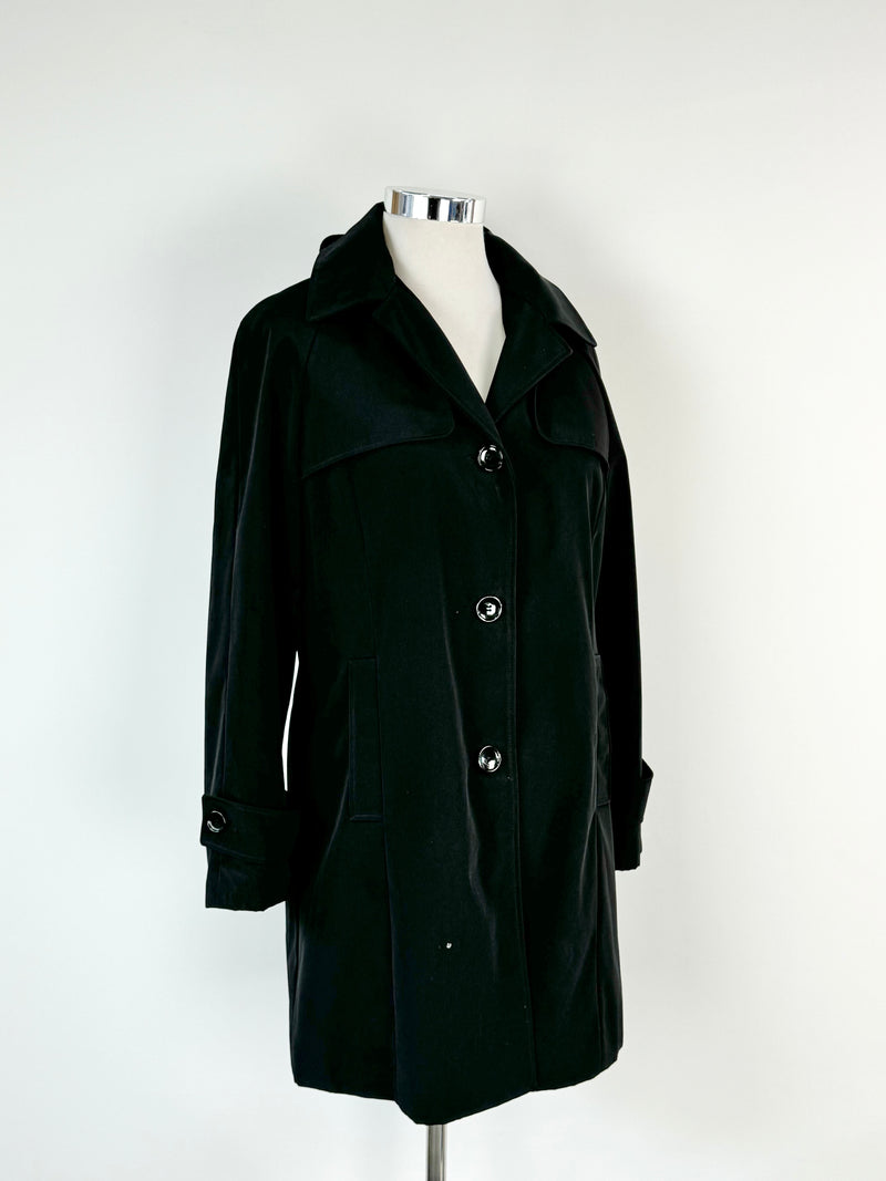 Calvin Klein Black Polyester Coat - AU12