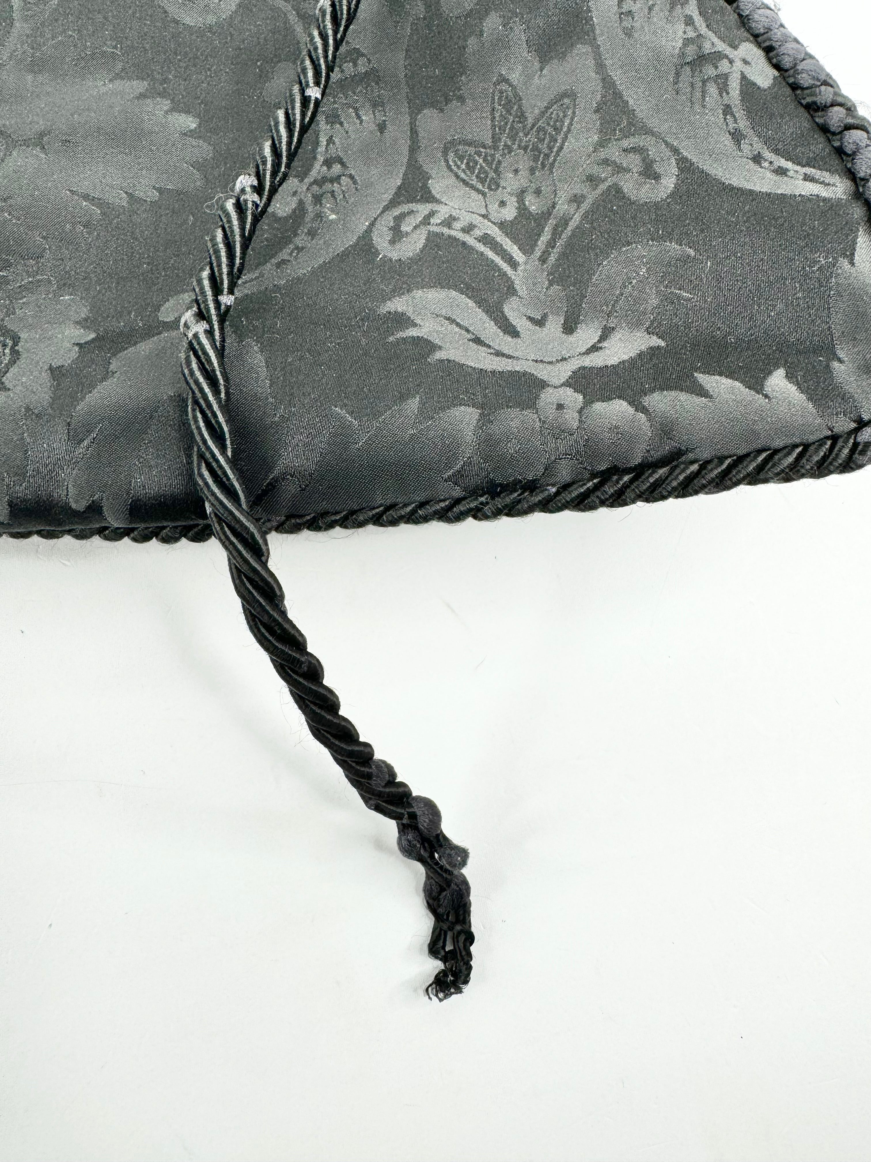 Vintage 1997 Dolce & Gabbana Black Brocade Handbag