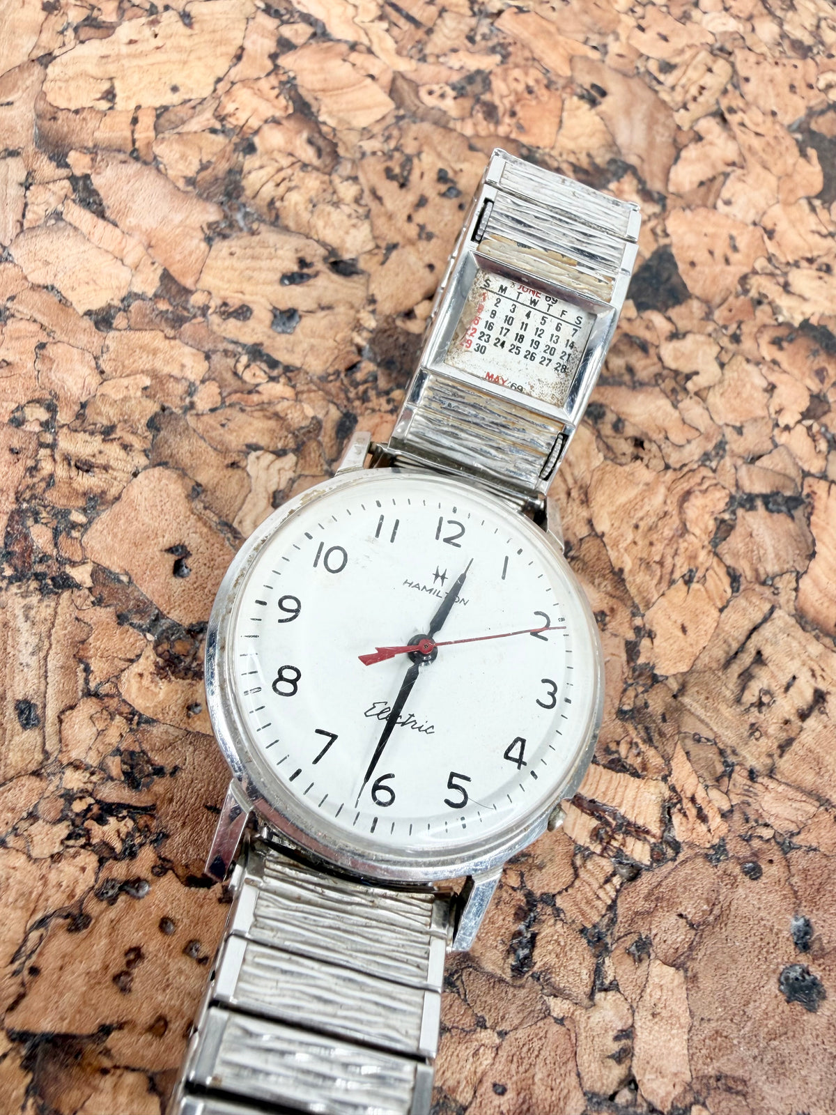 Vintage Hamilton Electric Skip Jack Silver Watch