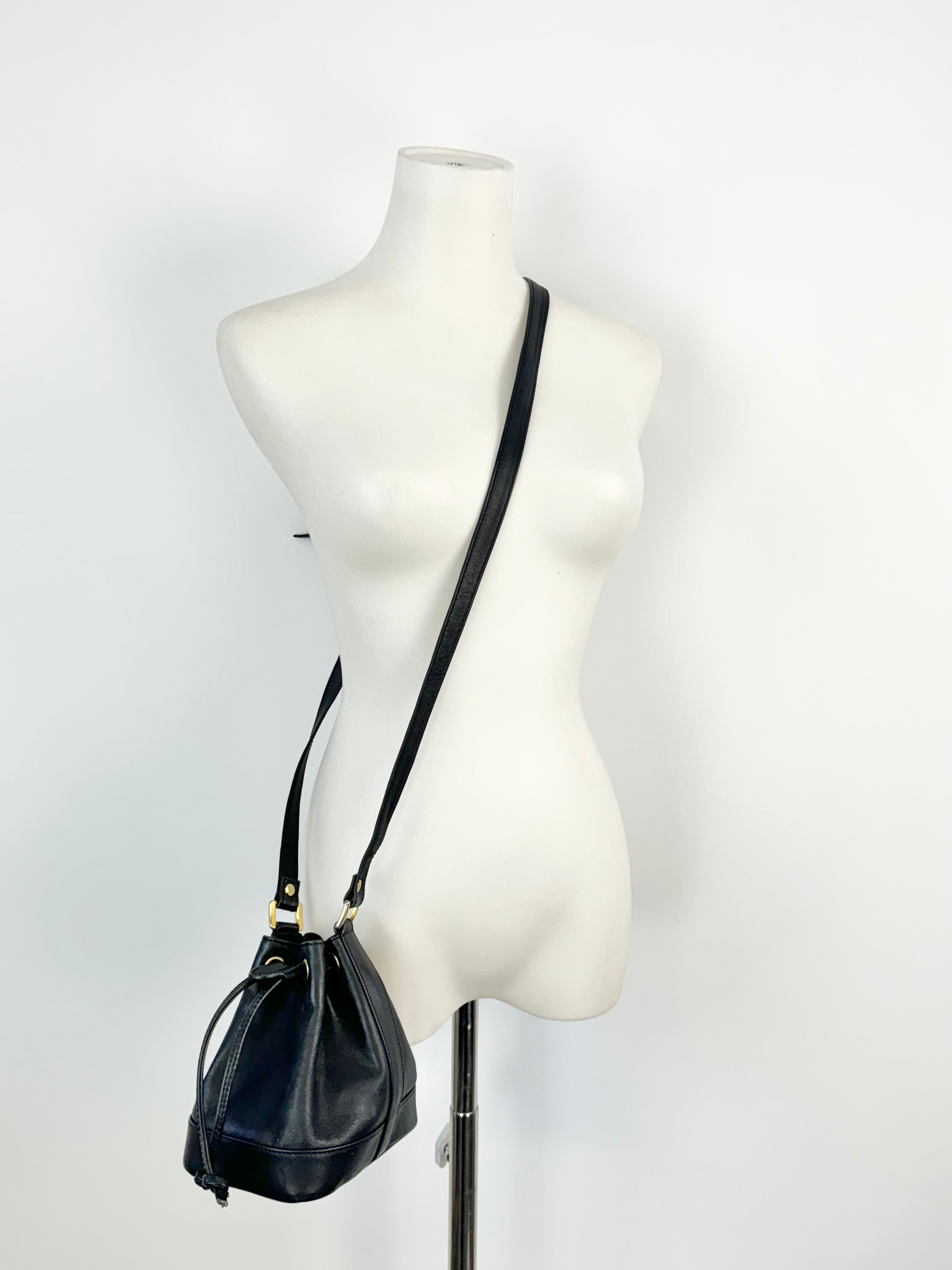 Bally Midnight Cross Body Drawstring Pouch