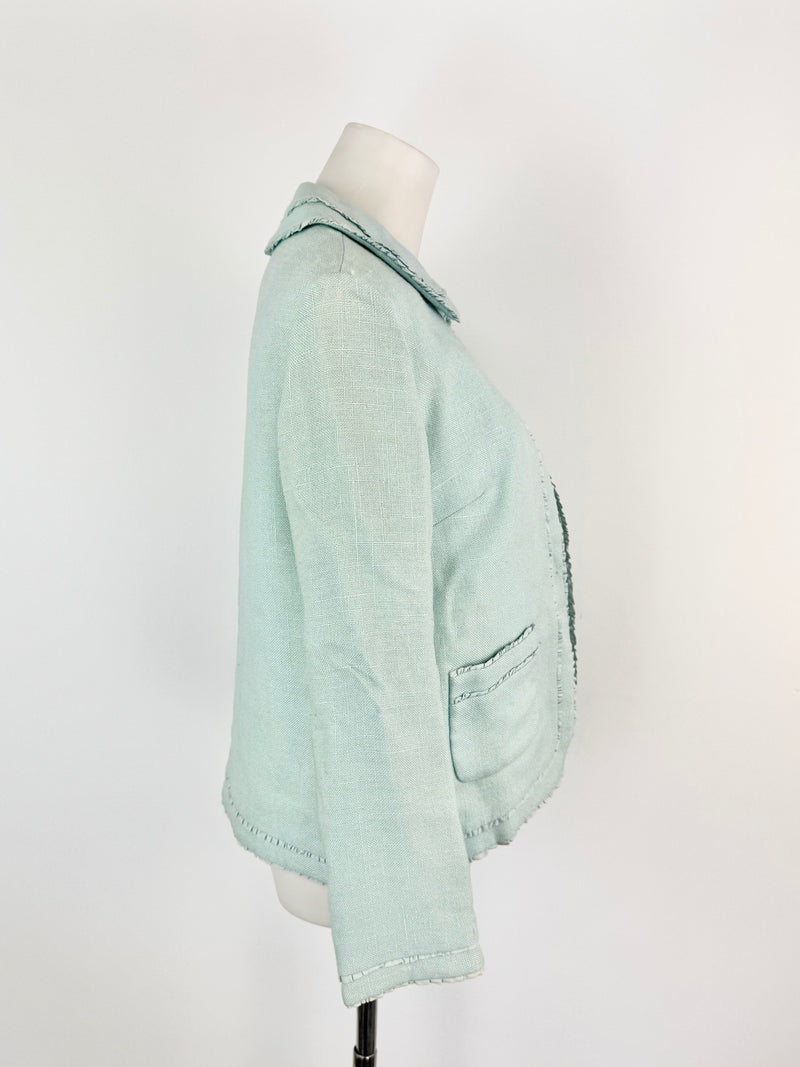 Vintage Tullo Aqua Woven Jacket - AU10