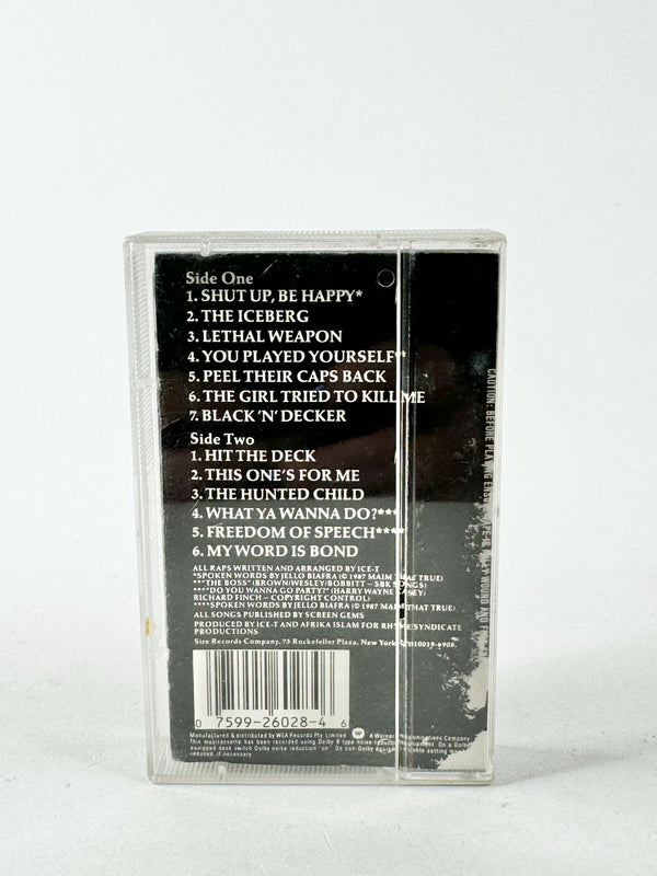 Ice-T The Iceberg/Freedom of Speech, Just Watch What You Say Cassette Tape